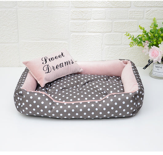 Cama Estampada de Cuatro Estaciones para Perros Pequeños - Image 6