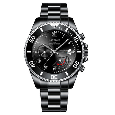 Reloj Deportivo Sumergible Verde Acero Inoxidable Calendario Luminoso Cuarzo - Image 3