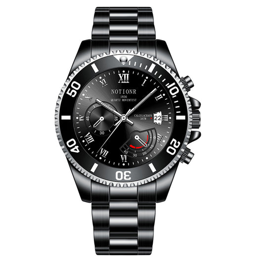 Reloj Deportivo Sumergible Verde Acero Inoxidable Calendario Luminoso Cuarzo - Image 3