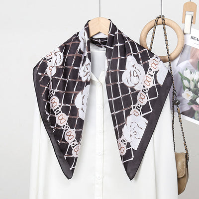 Pañuelo de Seda Estampado para Mujer - Image 12