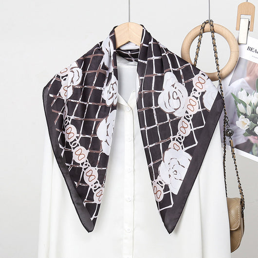 Pañuelo de Seda Estampado para Mujer - Image 12