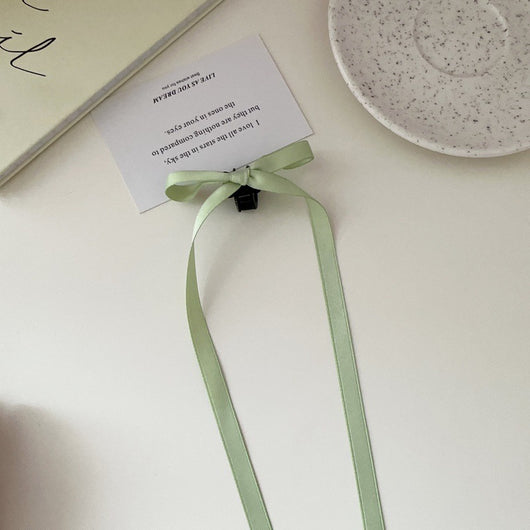 Pinza para Cabello Tipo Garra con Moño de Cinta de 36cm - Poliéster Algodón - Image 11