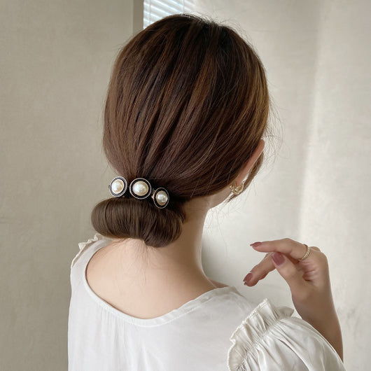 Coletero Fluido de Moño Flor Pétalo - Accesorio para Cabello Elástico y Suave - Image 4
