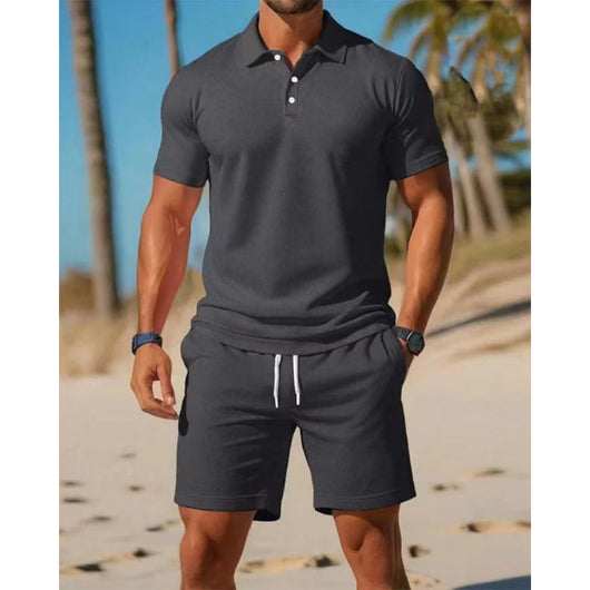 Conjunto Polo y Shorts Deportivo Slim Fit para Hombre - Perfecto para Verano - Image 3