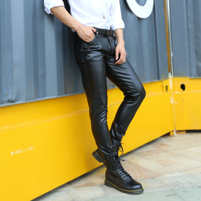 Pantalones de Cashmira Elásticos Ajustados para Hombre Talla Grande - Image 4