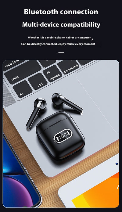 Auriculares Inalámbricos Bluetooth con Cancelación de Ruido y Pantalla Digital - Image 10