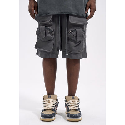 Shorts Casuales Sueltos de Tela Técnica para Hombre - Image 8