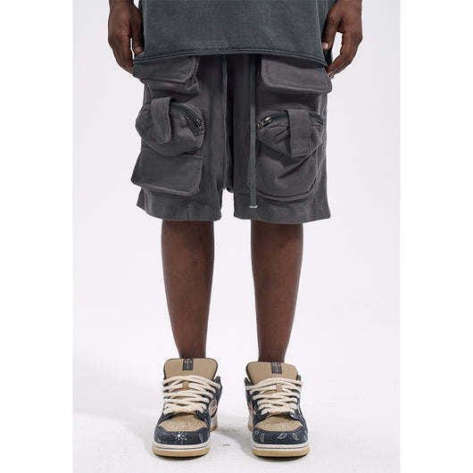 Shorts Casuales Sueltos de Tela Técnica para Hombre - Image 8