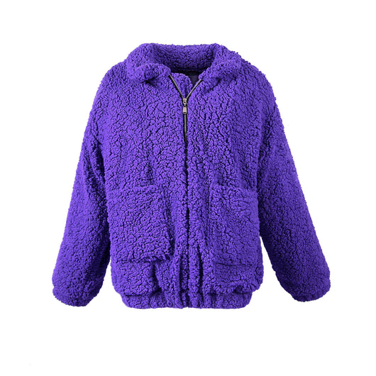 Abrigo Casual Mujer Otoño Invierno Lana Peluda Suelto Europeo - Image 13