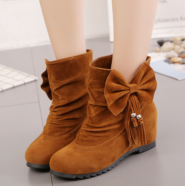 Botines Cortos para Mujer con Detalle de Lazo Interno - Image 5