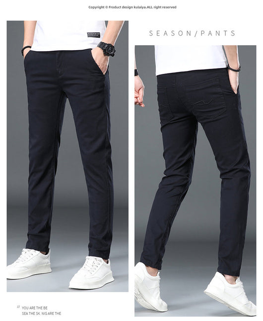 Pantalones de Vestir Elásticos Slim Fit con Cintura Ajustable - Image 17