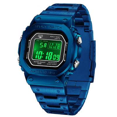 Reloj Deportivo Cuadrado Multifuncional con Luz Táctil y Resistencia al Agua - Image 7