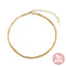 Simple S925 Sterling Plated 3-layer Anklet For Women Gold