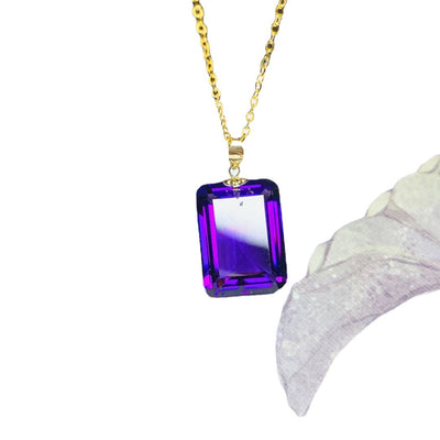 Colgante de Amatista con Broche de Oro 18K - Image 5