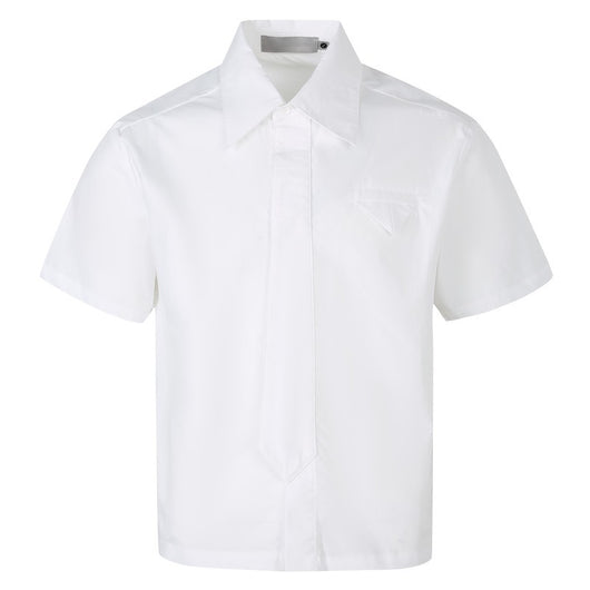 Camisa Casual Retro Americana con Diseño de Corbata Falsa - Image 9