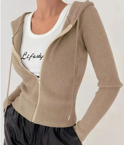 Chaqueta Slim Fit con Capucha para Mujer - Image 10
