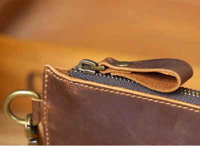 Cartera Minimalista de Cuero Crazy Horse para Hombre - Image 11