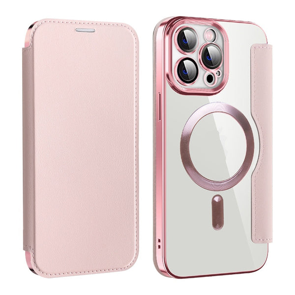 Funda Protectora con Cargador Inalámbrico Transparente y Soporte para Tarjetas - Image 5