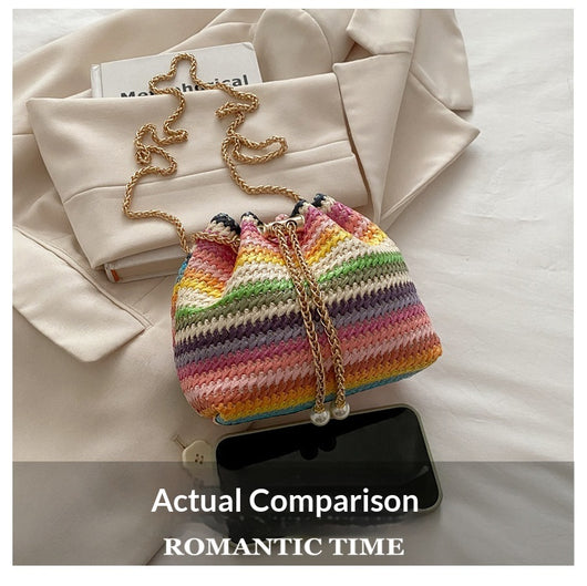 Bolsa de Playa Diamond con Cadena - Bolso Bandolera y Hombro para Mujer - Image 16