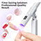 Lámpara Portátil de Secado UV para Uñas Postizas con Soporte Ajustable