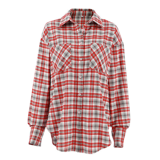 Camisa Retro Cuadros Estilo Americano con Forro Solar - Image 5