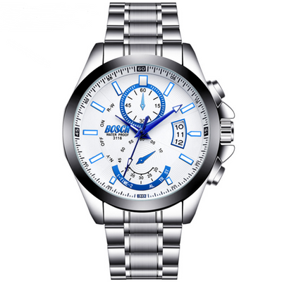 Reloj Deportivo de Acero con Calendario y Esfera Grande Resistente al Agua - Image 9