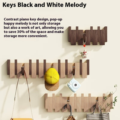 Perchero de Madera Maciza sin Taladro para Pared - Gancho Minimalista para Hogar - Image 2