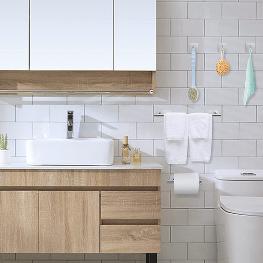 Juego de Perchero de Baño sin Clavo con Colgante