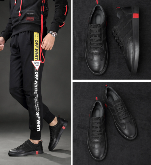 Zapatos Casuales Hombre Estilo Coreano Cuero Premium Tallas Grandes - Image 12
