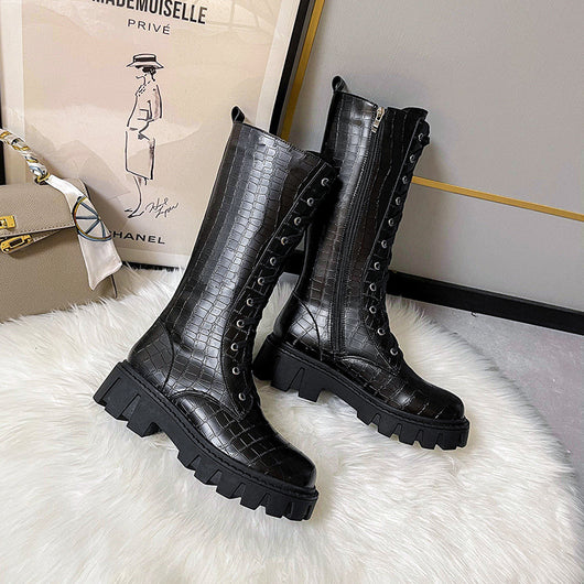 Botas de Caña Alta Impermeables Otoño-Invierno con Suela Antideslizante - Image 12