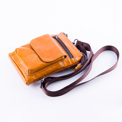 Bolsa de Cuero para Hombre Multifuncional con Compartimentos - Bandolera Deportiva - Image 4