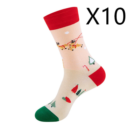 Medias Navideñas con Diseño de Papá Noel y Muñeco de Nieve - Image 15