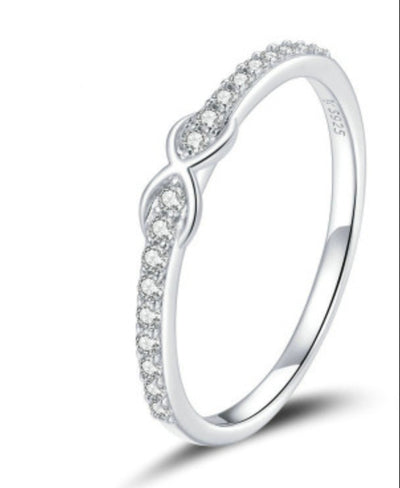 Anillo de Plata Esterlina S925 con Circón de Platino - Image 6