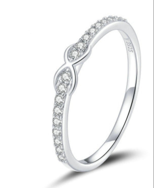 Anillo de Plata Esterlina S925 con Circón de Platino - Image 6