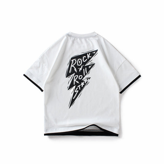 Playera de Manga Corta para Niños y Niñas Medianos y Grandes - Image 2