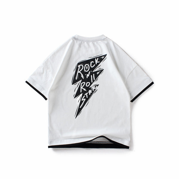 Playera de Manga Corta para Niños y Niñas Medianos y Grandes