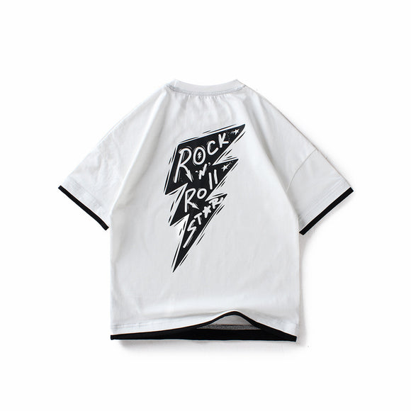 Playera de Manga Corta para Niños y Niñas Medianos y Grandes