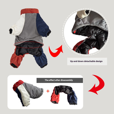 Abrigo Acolchado para Perros Medianos y Grandes - Diseño a Juego de Colores para Invierno - Image 11