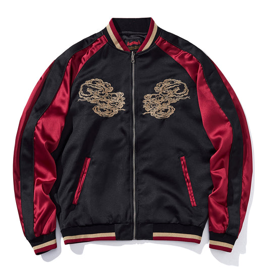 Chaqueta Suelta Bordada Estilo Chino para Hombre