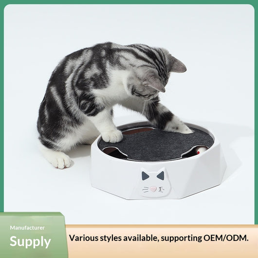 Juguete Interactivo Giratorio para Gatos con Ratón de Peluche y Motor Automático - Image 2