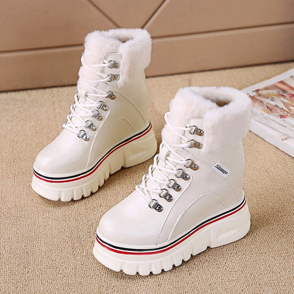 Botas Casuales de Suela Gruesa para Mujer - Otoño e Invierno