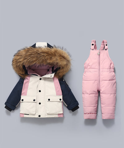 Conjunto Térmico Acolchado para Niños: Chaqueta y Pantalón Peto - Image 17