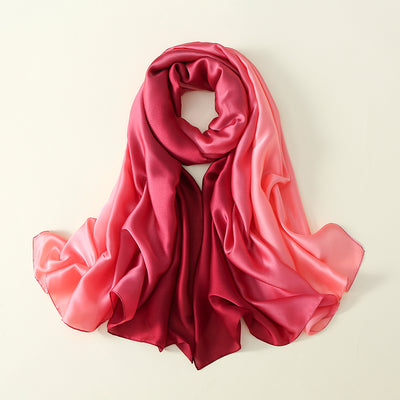 Pañuelo de Seda con Degradado de Colores para Mujer - Image 26