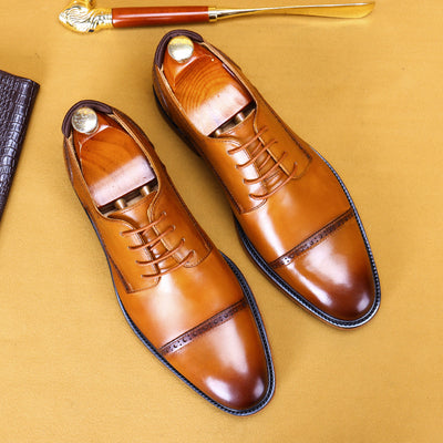 Zapatos de Cuero para Hombre Estilo Británico Clásico - Image 11