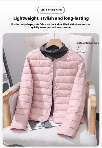 Chaqueta Corta Acolchada de Algodón para Mujer - Ligera y Cálida - Image 25