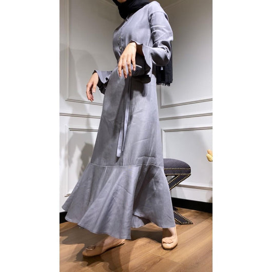 Vestido Robe Dubai con Mangas Acampanadas - Image 9