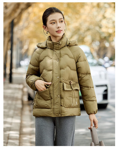 Abrigo de Algodón Acolchado con Capucha para Mujer Adulta - Image 19