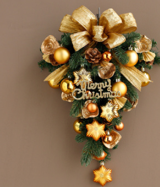 Corona Navideña Jinghua para Puerta - Decoración Elegante de Pared - Image 19