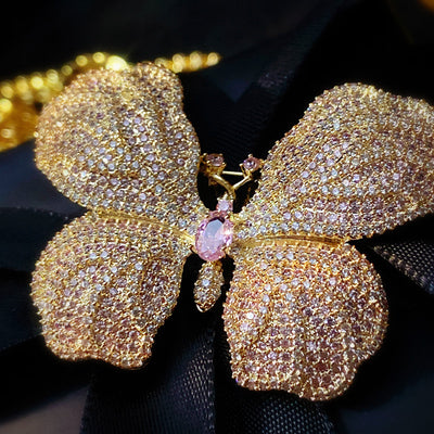 Broche Mariposa Brillante con Circonitas de Diamante - Image 5