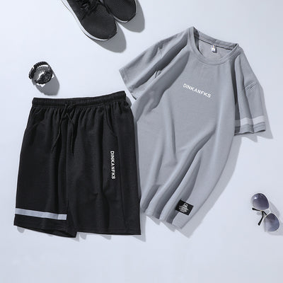 Conjunto Deportivo Hombre - Camiseta Manga Corta y Shorts para Gimnasio y Running